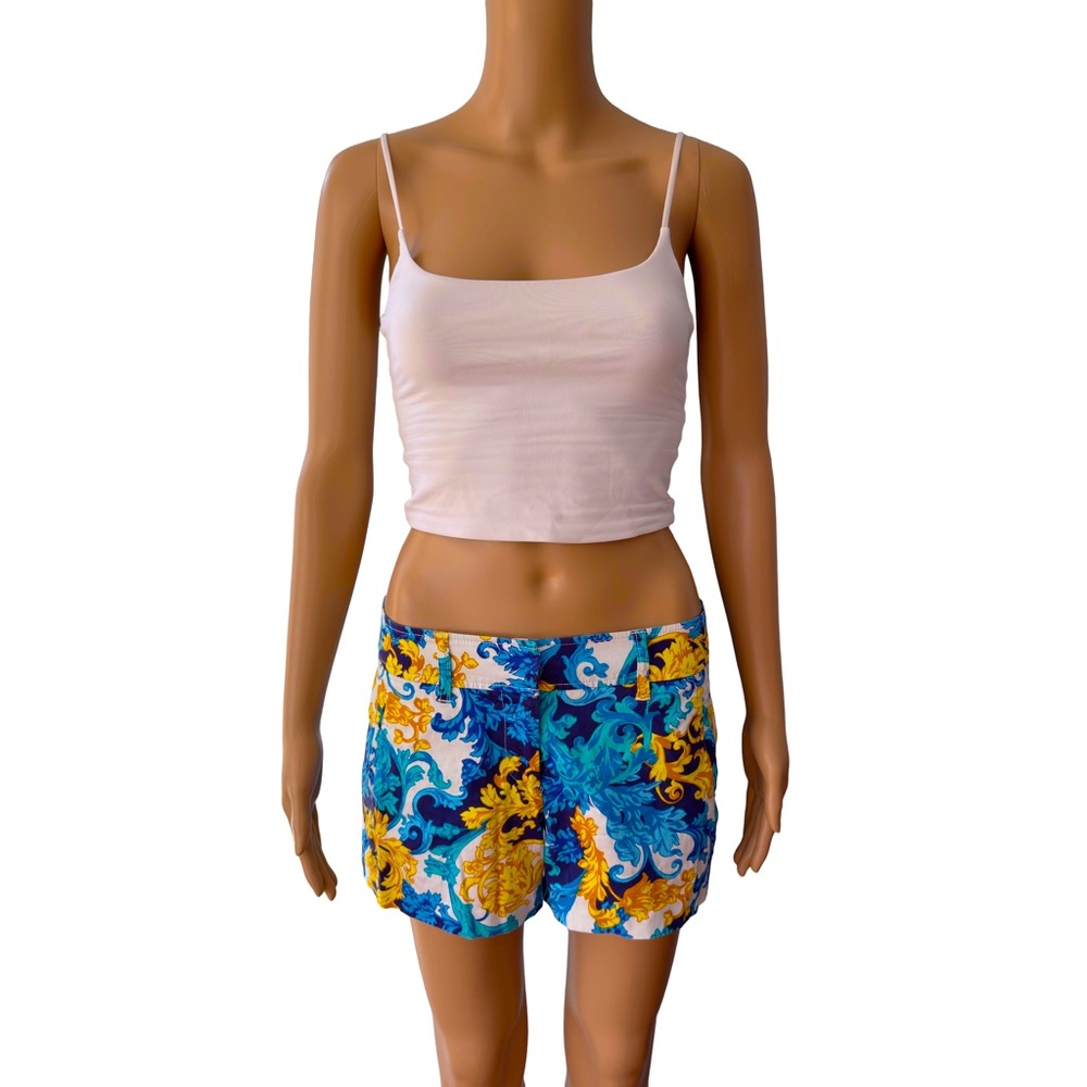 Summer cotton shorts in Versace Baroque print
